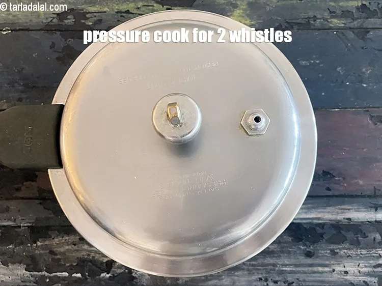 Step 16 – Pressure cook for 2 whistles.
