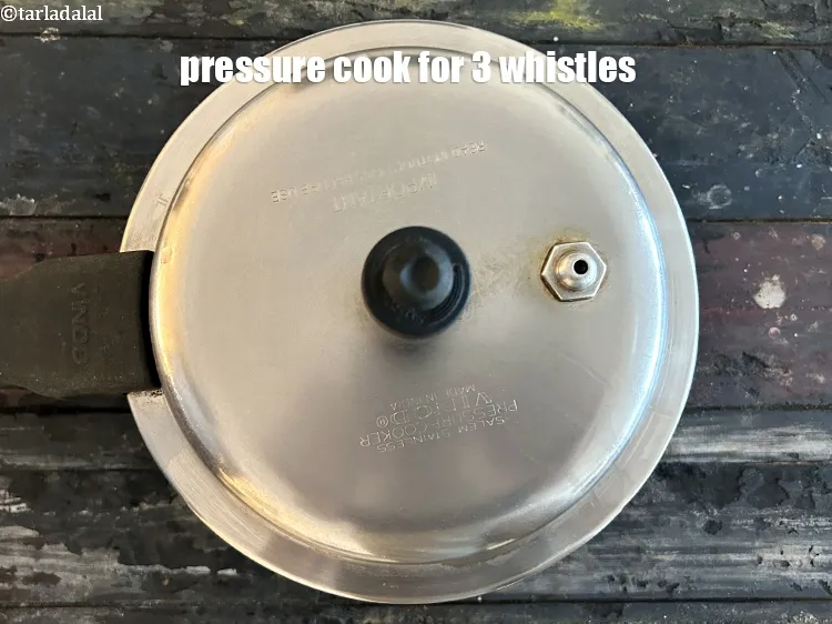 Step 19 – Pressure cook for 3 whistles.