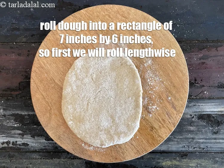 Step 18 – Roll out each portion into a 175 mm. X 150 mm. (7&quot; x 6&quot;) rectangle. …