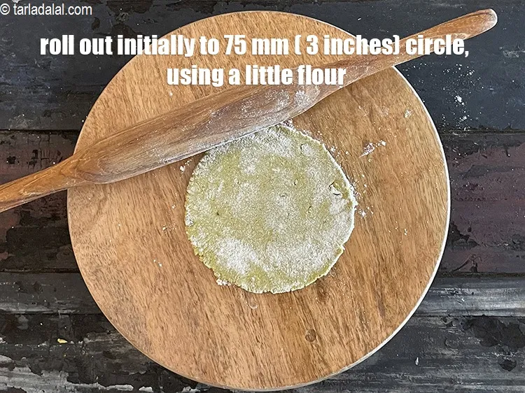 Step 31 – <meta charset="UTF-8" /> Roll out a portion of the dough into a 75 mm. (3&quot;) …