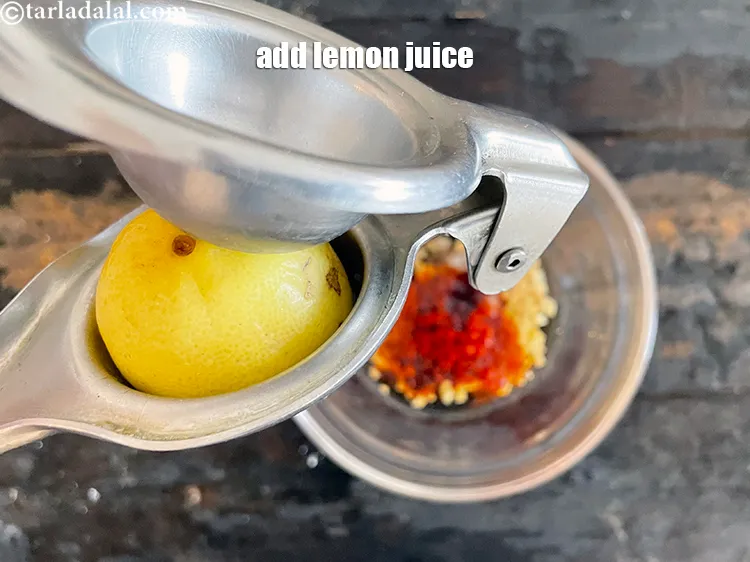 Step 10 – Add&nbsp;<meta charset="UTF-8" />2 tsp&nbsp;<a href="glossary-lemon-juice-numbi-ka-ras-nimbu-ka-juice-471i">lemon juice</a>. This gives a nice tangy taste to the sweet …