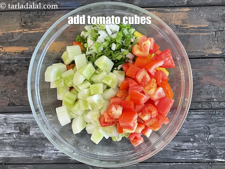 Step 18 – Add&nbsp;<meta charset="UTF-8" />1 cup&nbsp;<a href="glossary-tomato-cubes-728i">tomato cubes</a>.