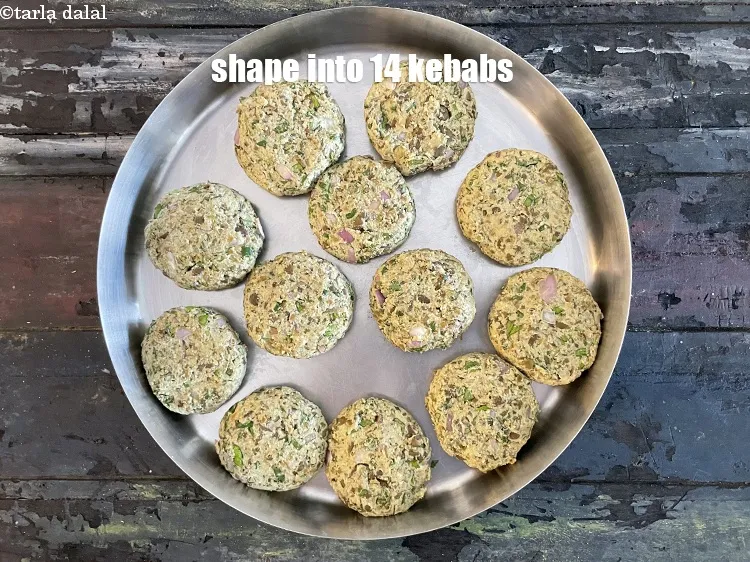 Step 29 – Shape into 14 kebabs.