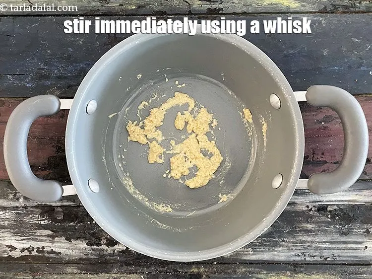 Step 17 – Cook on a medium flame for 1 minute, while stirring continuously.<u><em> We are cooking this …