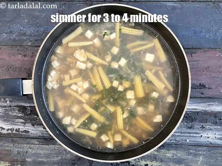 Step 29 – Simmer for another 3 to 4 minutes.