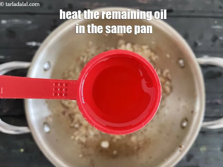Step 17 – <meta charset="UTF-8" />Heat the remaining &frac12; tbsp of oil in the same pan.