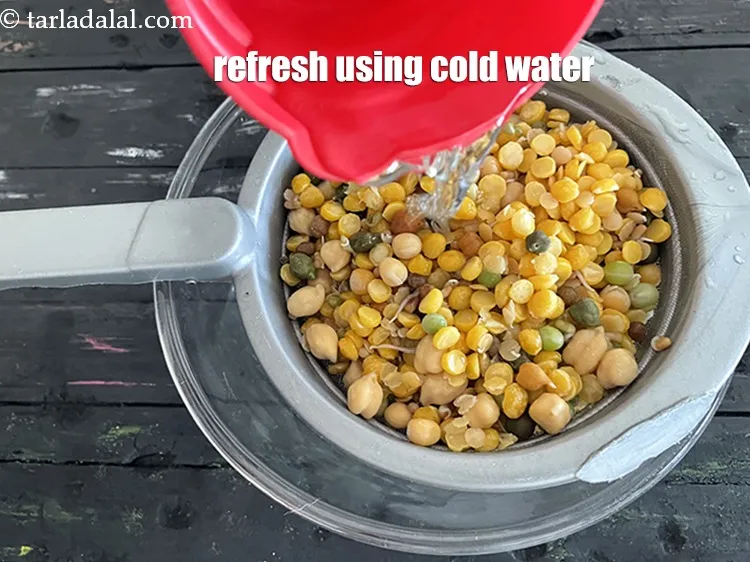 Step 17 – Refresh using cold water.