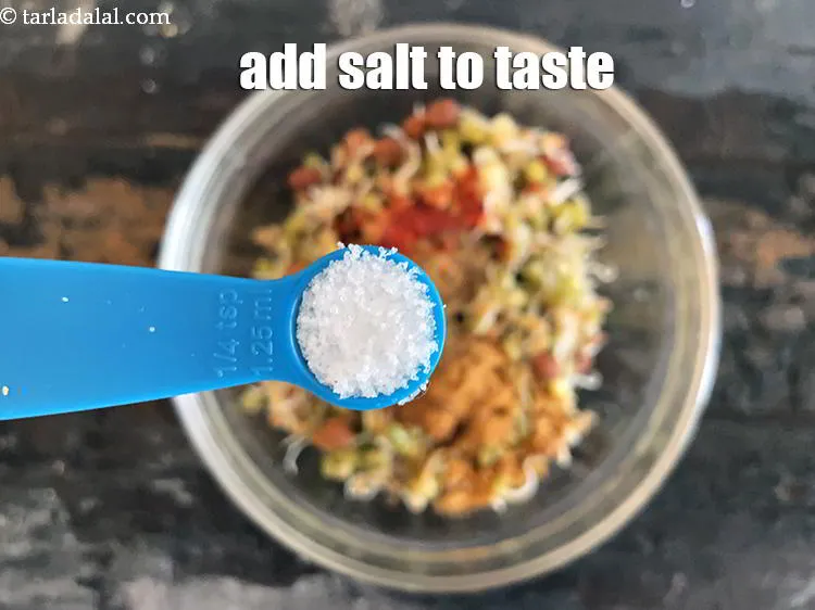 Step 15 – Add salt to taste. We added 1/4 tsp salt.