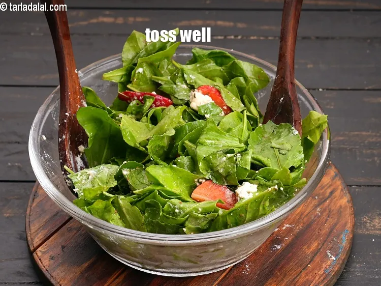 Step 17 – Toss <strong>orange spinach feta salad | baby spinach strawberry orange salad | healthy antioxidant rich …