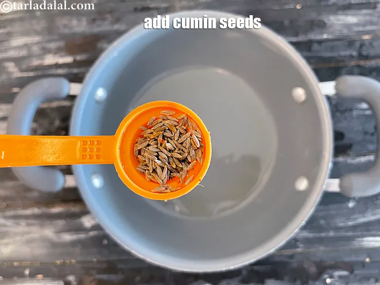 Step 19 – Add&nbsp;<meta charset="UTF-8" />1/2 tsp&nbsp;<a href="glossary-cumin-seeds-jeera-zeera-381i">cumin seeds (jeera)</a>.