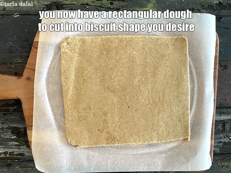 Step 16 – We now have a clean rectangle to cut into teething biscuits. You can choose any …