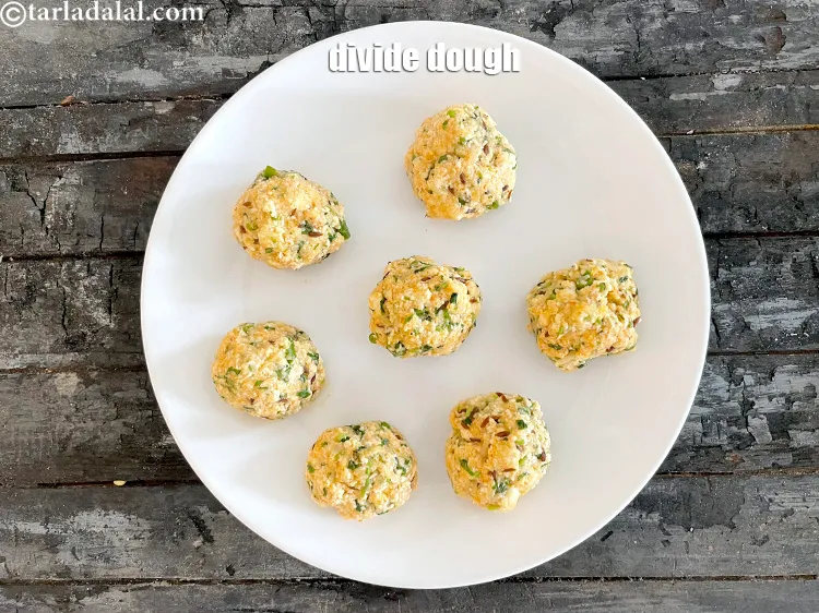 Step 39 – Divide the dough into 8 equal portions.