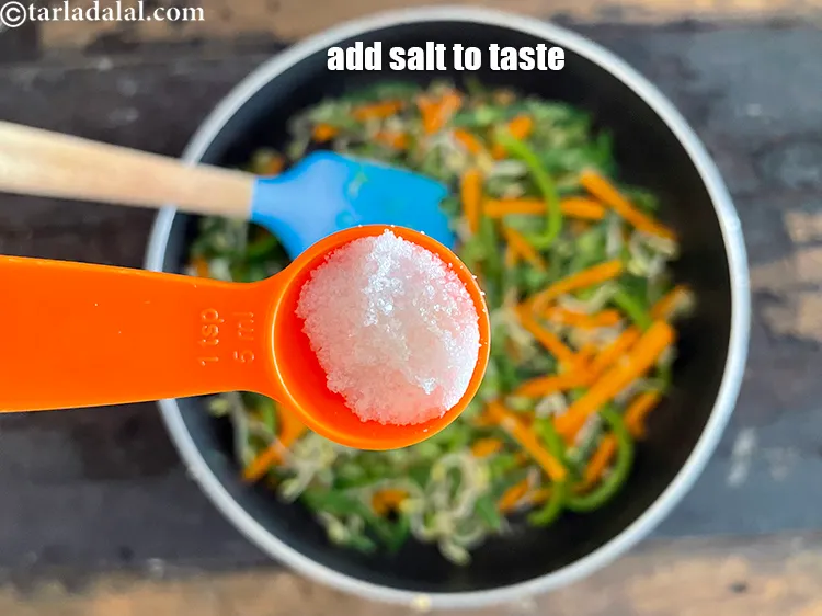 Step 24 – Add salt to taste. We used 1 tsp salt.