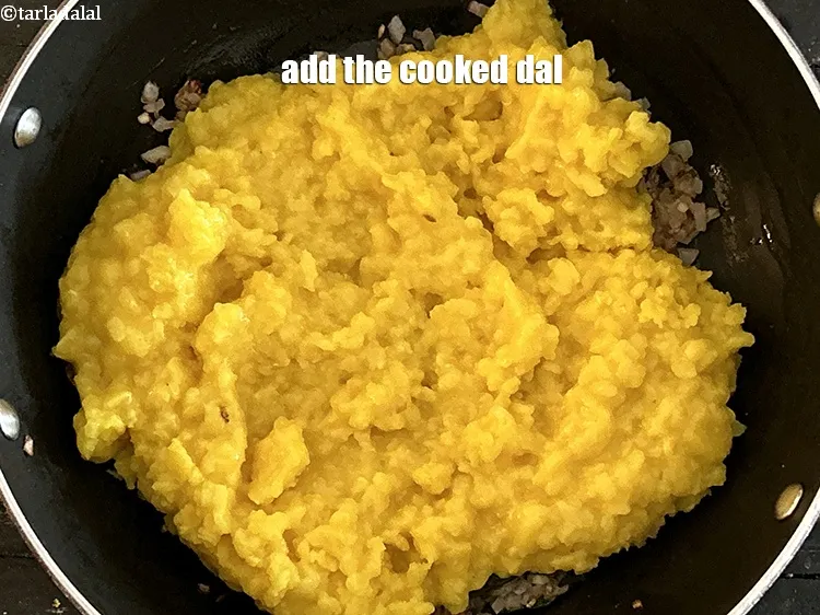 Step 24 – Add the cooked dal.