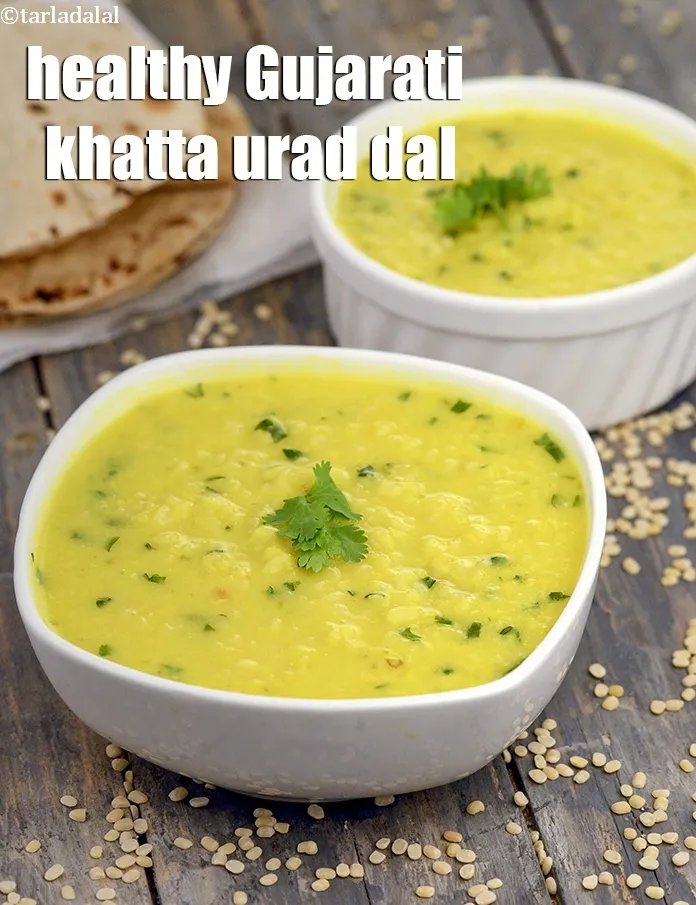 Step 21 – Serve <meta charset="UTF-8" /><strong>khatta urad dal | healthy Gujarati&nbsp;khatta urad dal | zero oil dal …