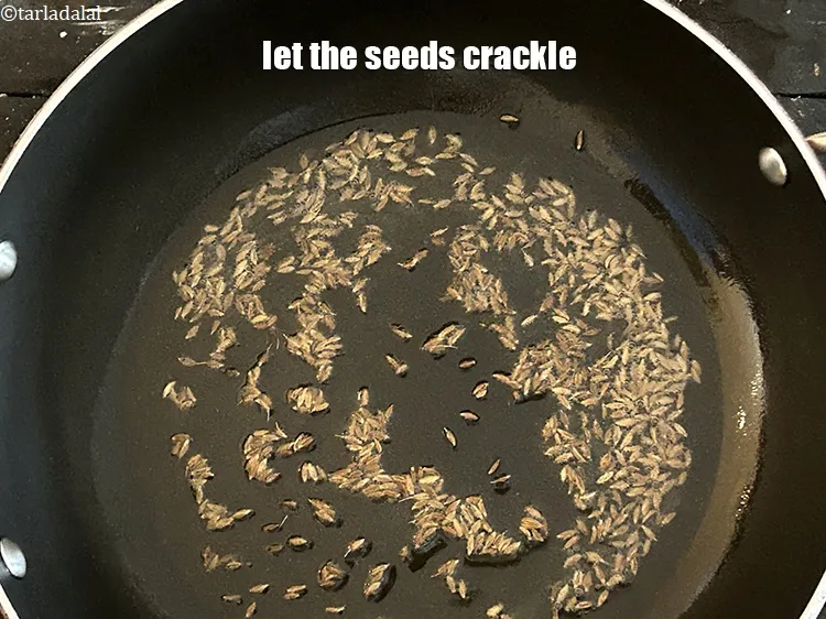 Step 17 – Let the seeds crackle.