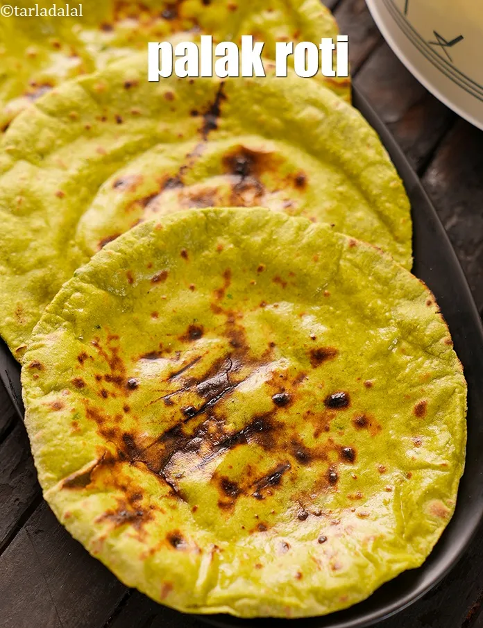 Step 4 – See <a href="https://www.tarladalal.com/spinach-roti-whole-wheat-palak-roti-41934r">how to make spianch rotis</a>. If you want you can use whole wheat …
