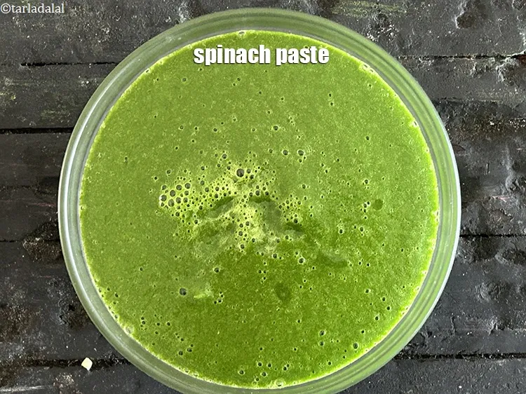 Step 17 – Spinach paste.