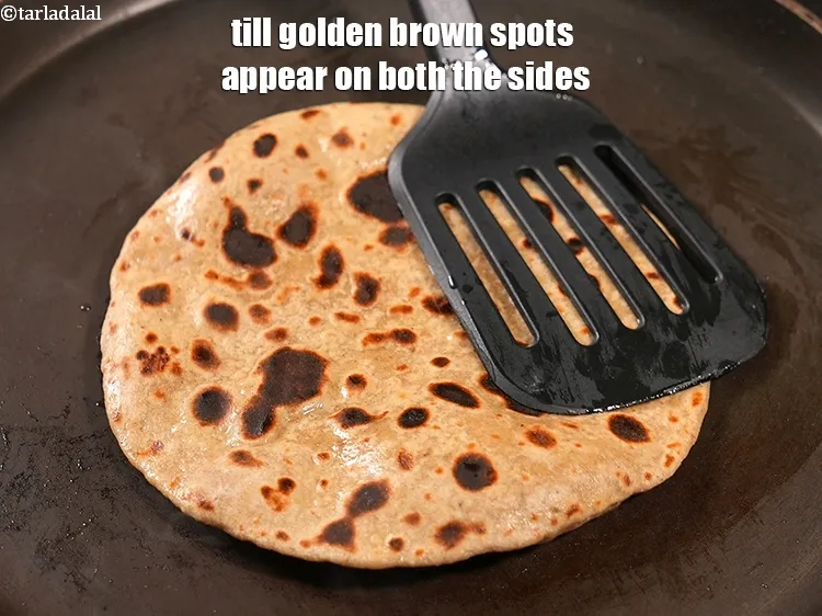 Step 17 – Till golden brown spots appear on both the sides.