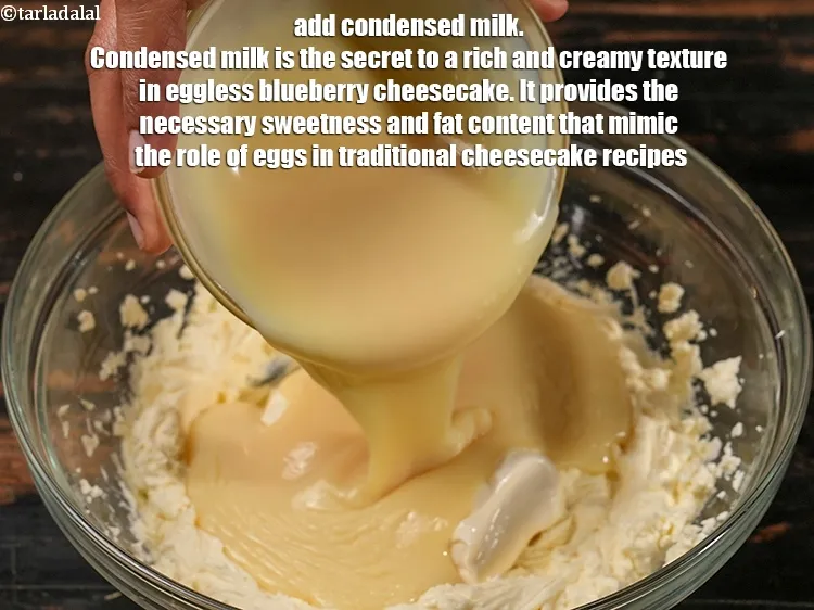 Step 17 – Add 1 cup <a href="https://www.tarladalal.com/glossary-condensed-milk-672i">condensed milk</a>. Condensed milk is the secret to a rich and …