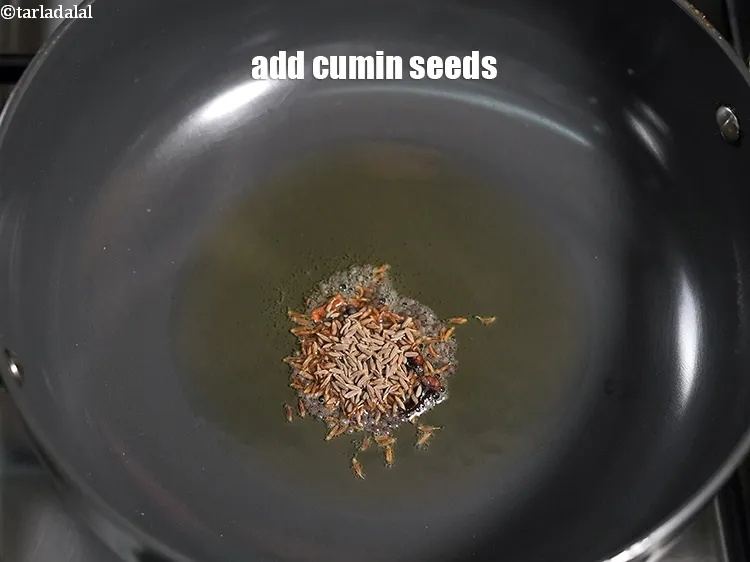Step 18 – Add &frac12; tsp cumin seeds.