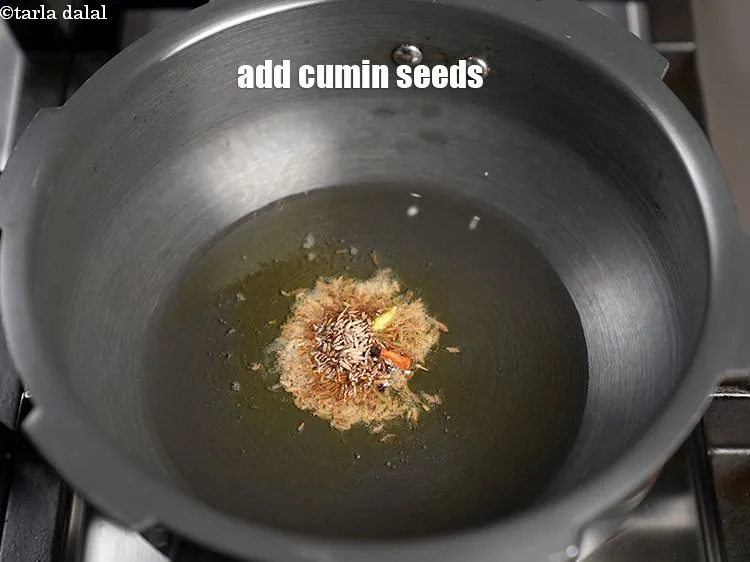 Step 17 – Add 1 tsp cumin seeds.