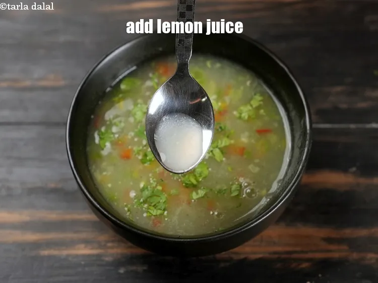 Step 18 – Add little lemon juice.