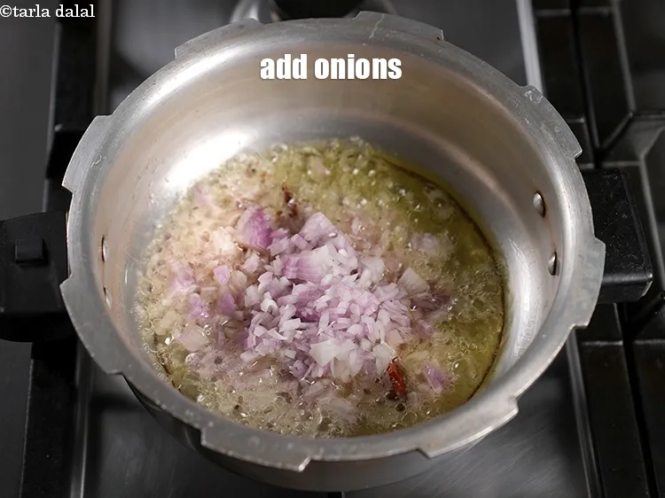 Step 17 – Add &frac12; cup finely chopped onions.