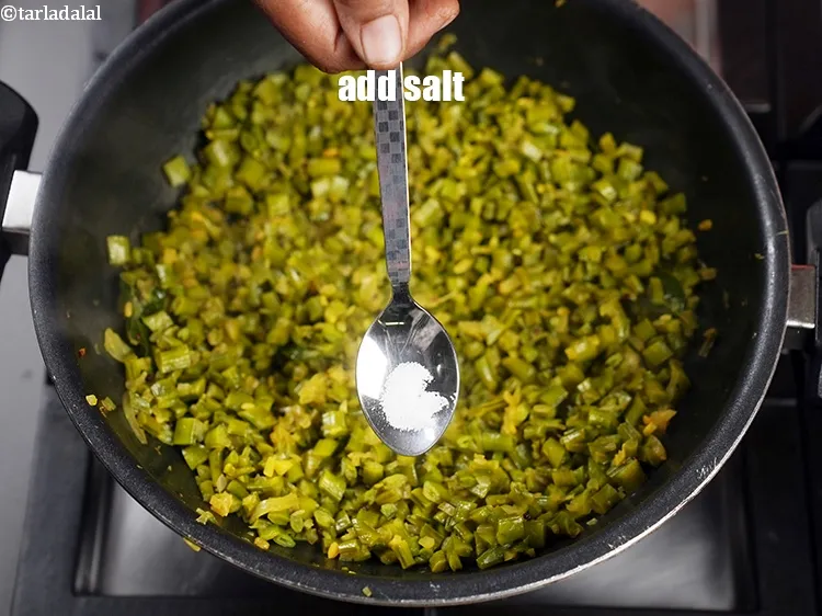 Step 17 – Add 1/8 tsp salt.