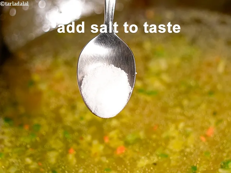 Step 20 – Add salt to taste.