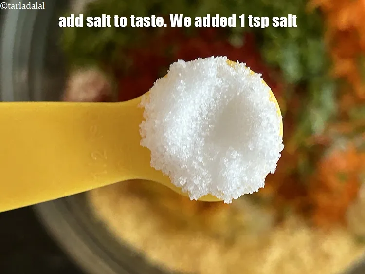 Step 16 – Add salt to taste. We added 1&nbsp;tsp salt.