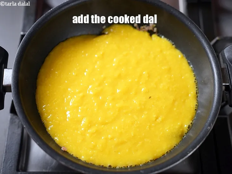 Step 22 – Add the cooked dal.