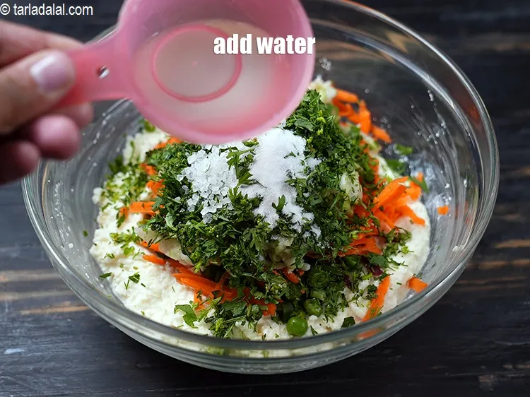 Step 17 – Add &frac14; cup water.