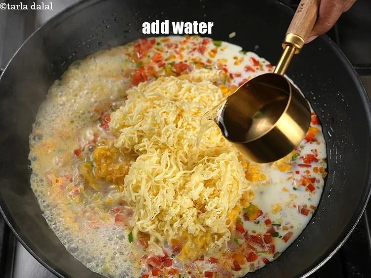 Step 17 – Add &frac34; cup of water.