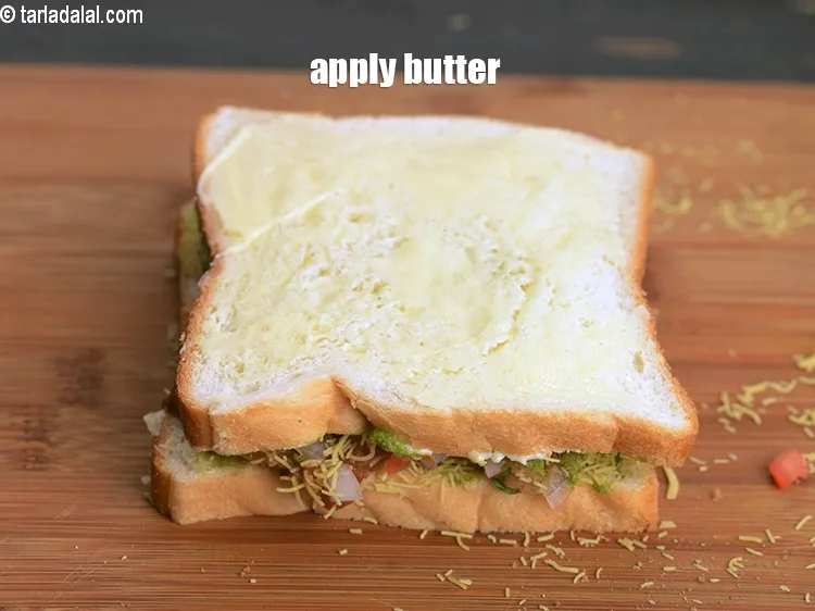 Step 18 – Apply little butter on top.&nbsp;