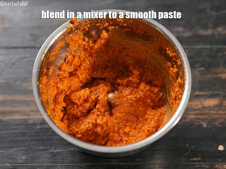 Step 17 – Blend in a mixer to a smooth paste.