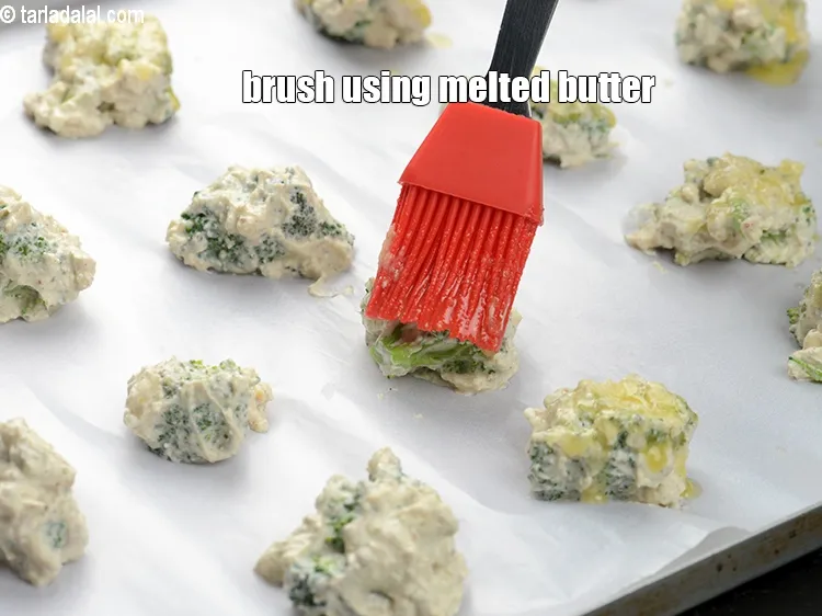 Step 17 – Brush using melted butter.