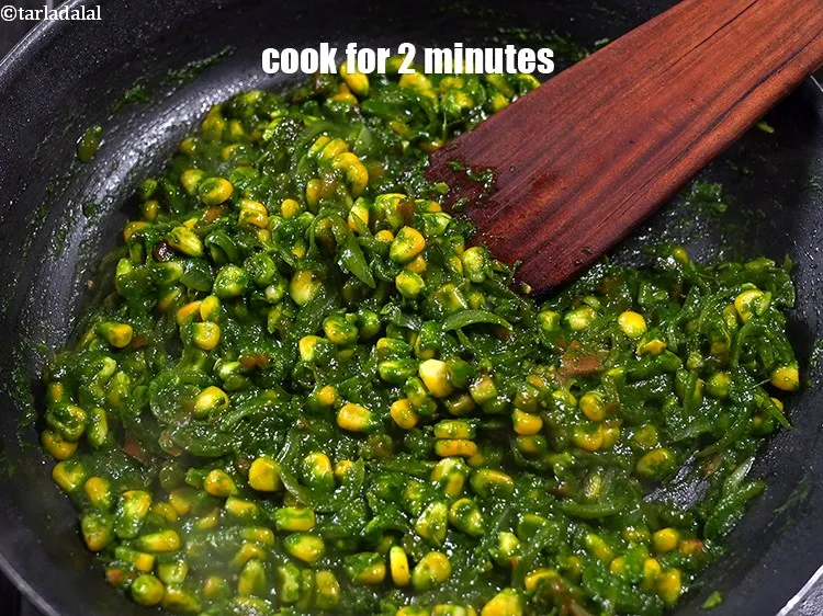 Step 21 – Cook on medium flame for 2 minutes, while stirring occasionally.