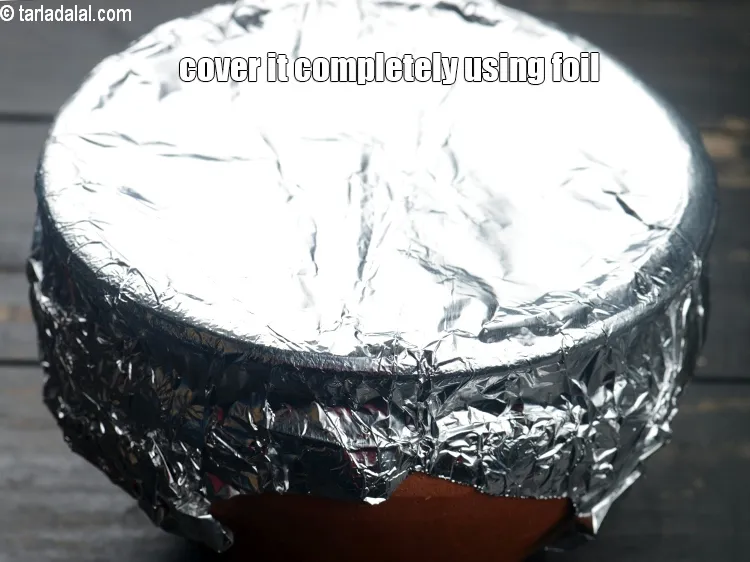 Step 17 – Cover it completely using an aluminum foil.