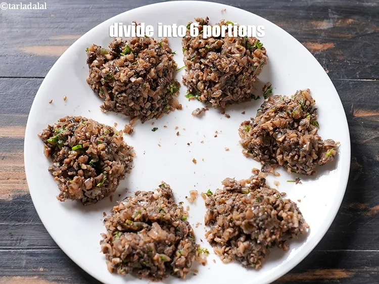 Step 18 – Divide into 6 portions and keep aside.