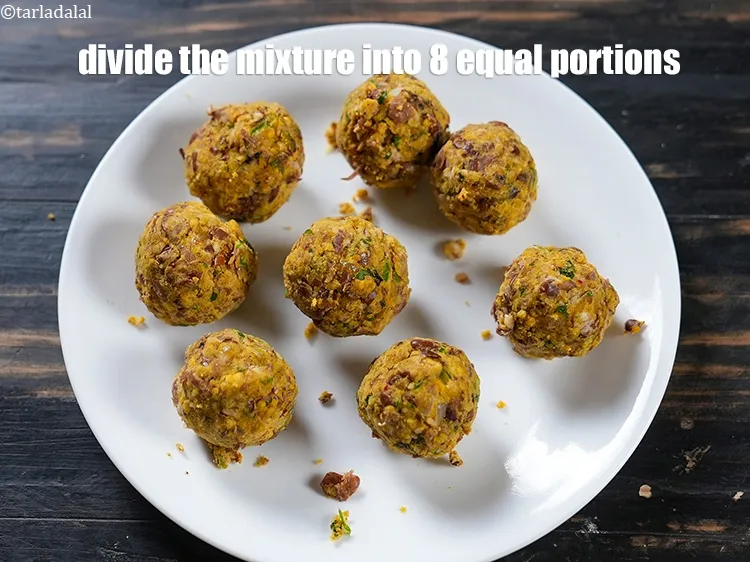 Step 17 – Divide the mixture into 8 equal portions.