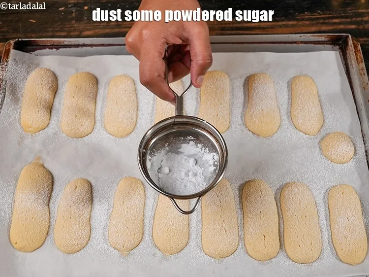 Step 17 – Dust some powdered sugar.