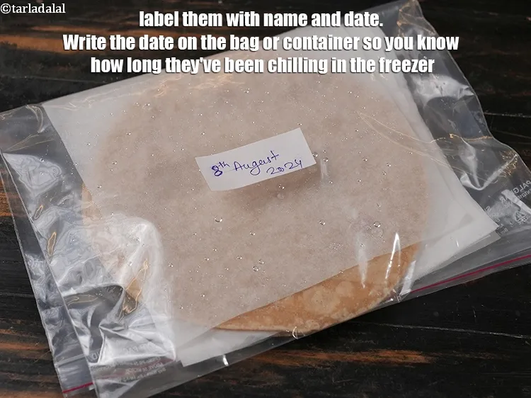 स्टेप 17 – उन पर नाम और तारीख लिखें। बैग या कंटेनर पर …