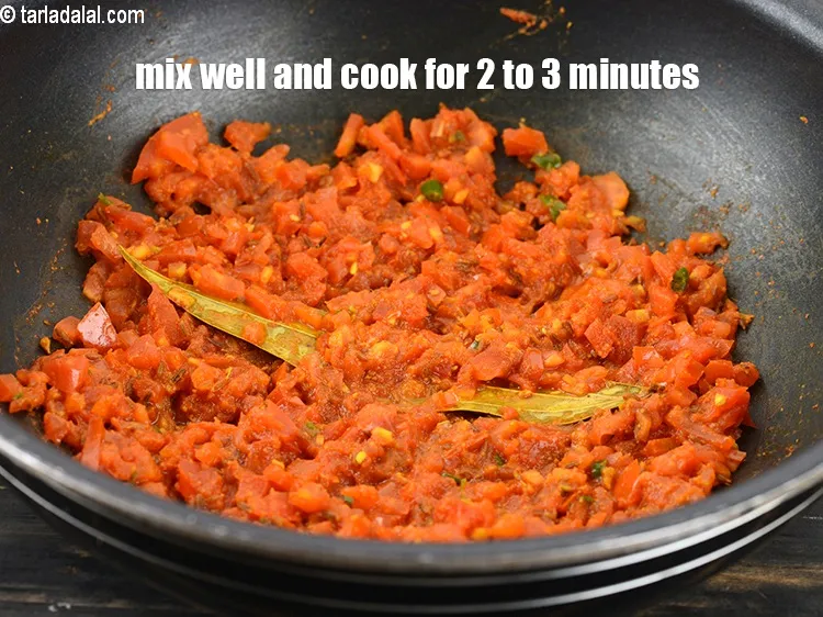 Step 17 – Mix well and cook on a medium flame for 2 to 3 minutes till they …