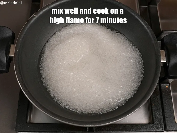 Step 17 – Mix well and cook on a high flame for 7 minutes.