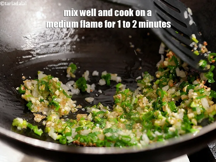 Step 17 – Mix well and cook on a medium flame for 1 to 2 minutes.