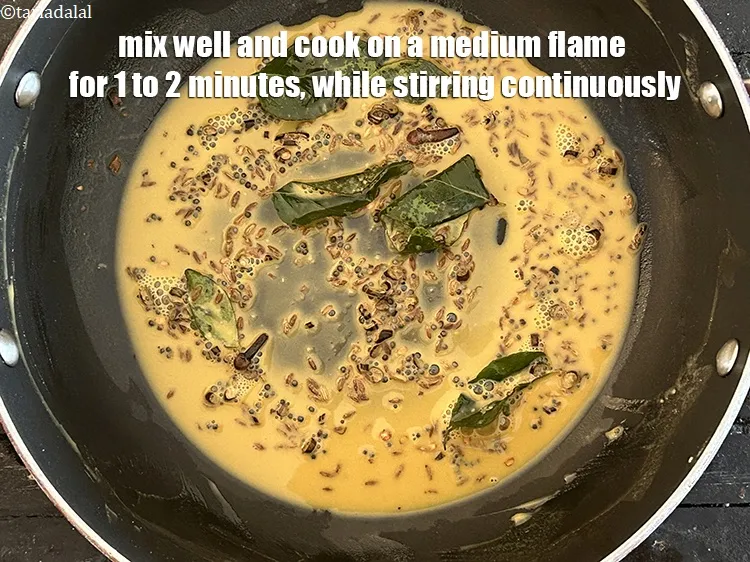Step 17 – Mix well and cook on a medium flame for 1 to 2 minutes, while stirring …