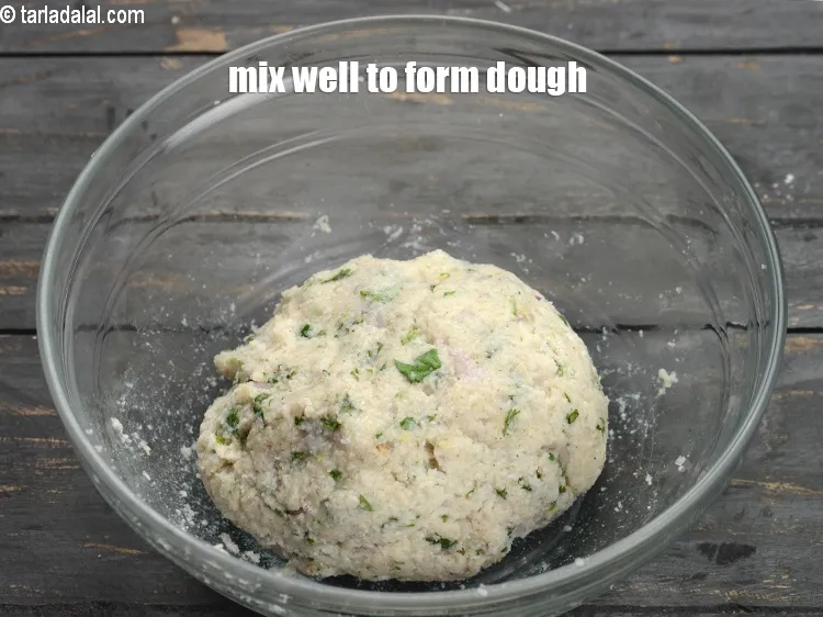 Step 17 – Mix well to form a dough.&nbsp;