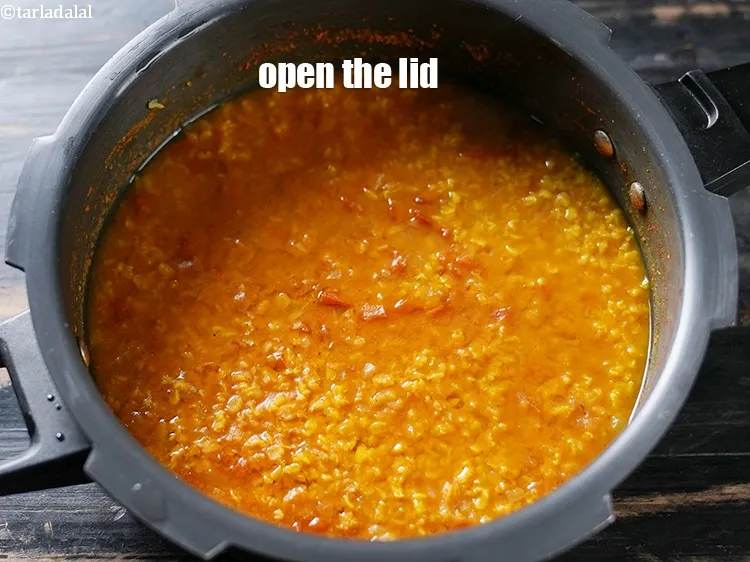 Step 17 – Allow the steam to escape before opening the lid.