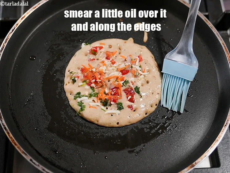 Step 24 – Smear a little oil over it and along the edges.